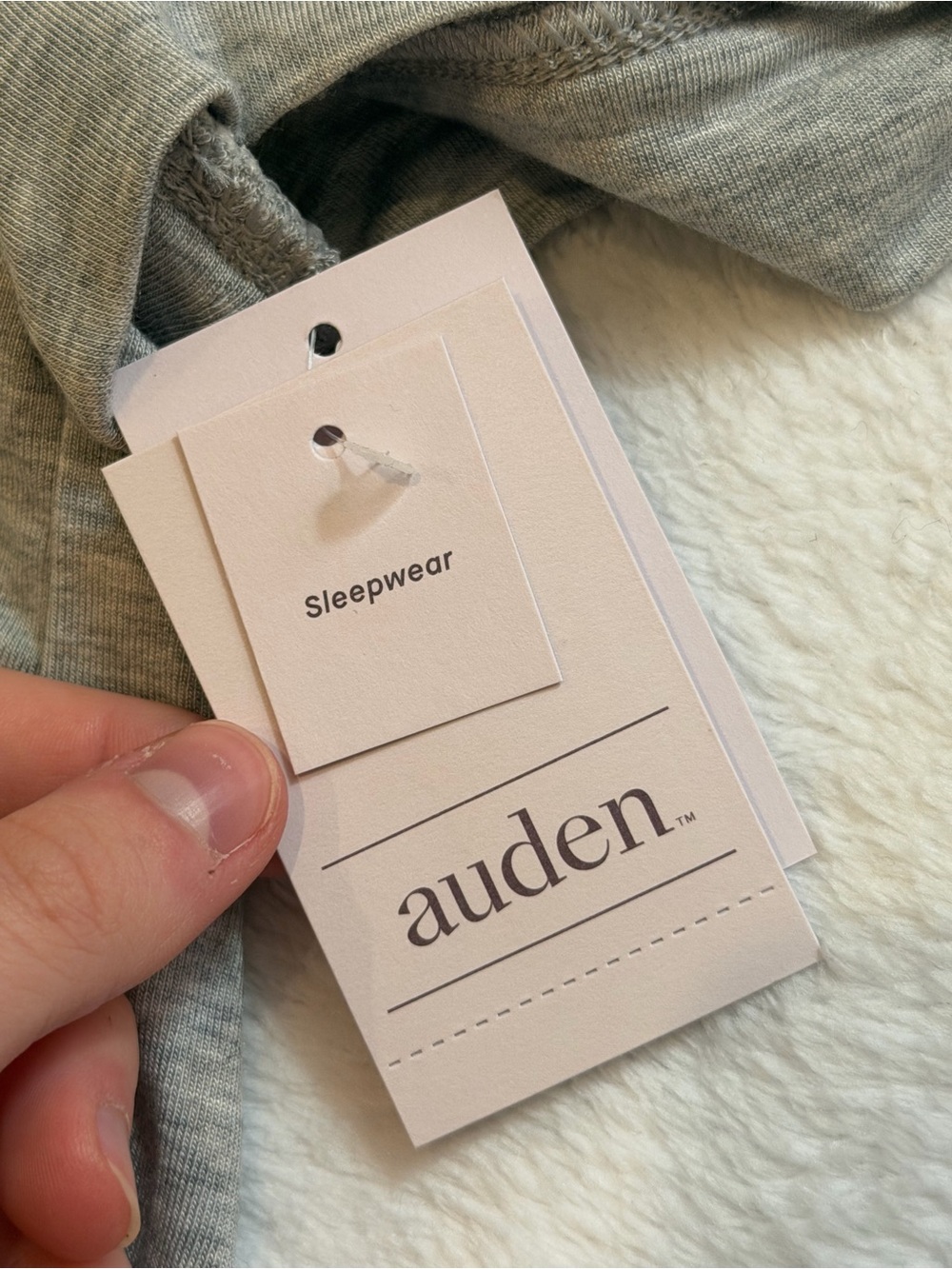 Auden Cloud Knit Heather Gray Pajama Set XS NWT - Picture 3 of 4